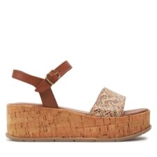 Sandale dama  303729820 - Piele naturala - Maro