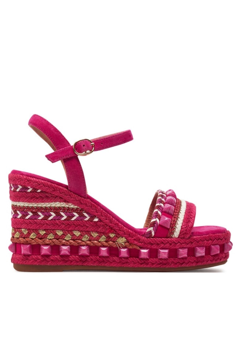 Sandale dama 303771522 - Piele intoarsa - Roz 1 Sandale dama  303771522 - Piele intoarsa - Roz