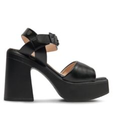 Sandale dama  303870485 - Piele ecologica - Negru
