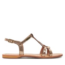 Sandale dama  304145582 - Piele intoarsa/Piele naturala - Auriu