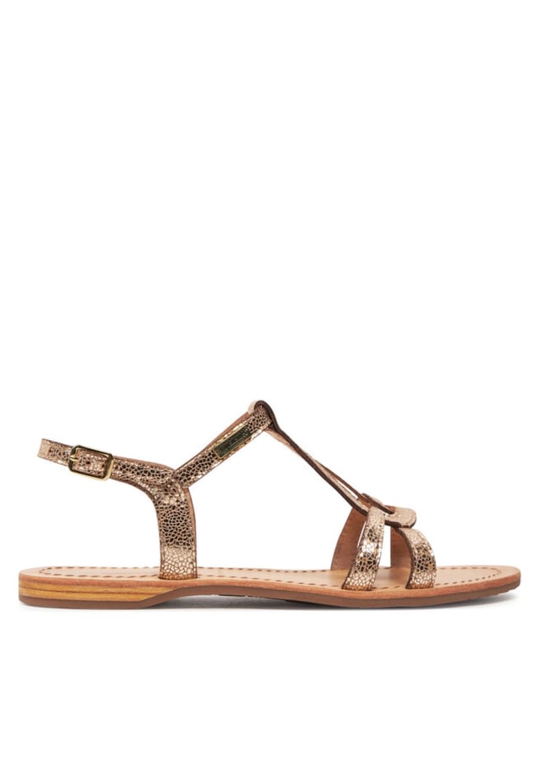 Sandale dama 304145582 - Piele intoarsa/Piele naturala - Auriu 1 Sandale dama 304145582 - Piele intoarsa/Piele naturala - Auriu