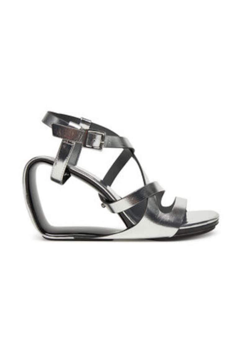 Sandale dama - 304945144 - piele naturala - argintiu - 1 Sandale dama - 304945144 - piele naturala - argintiu -