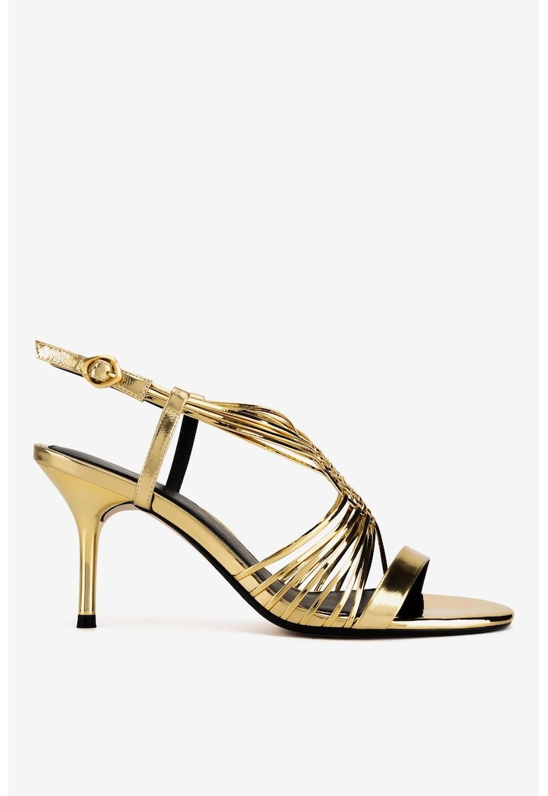 Sandale dama 5903419934896 - Piele naturala - Auriu 1 Sandale dama 5903419934896 - Piele naturala - Auriu