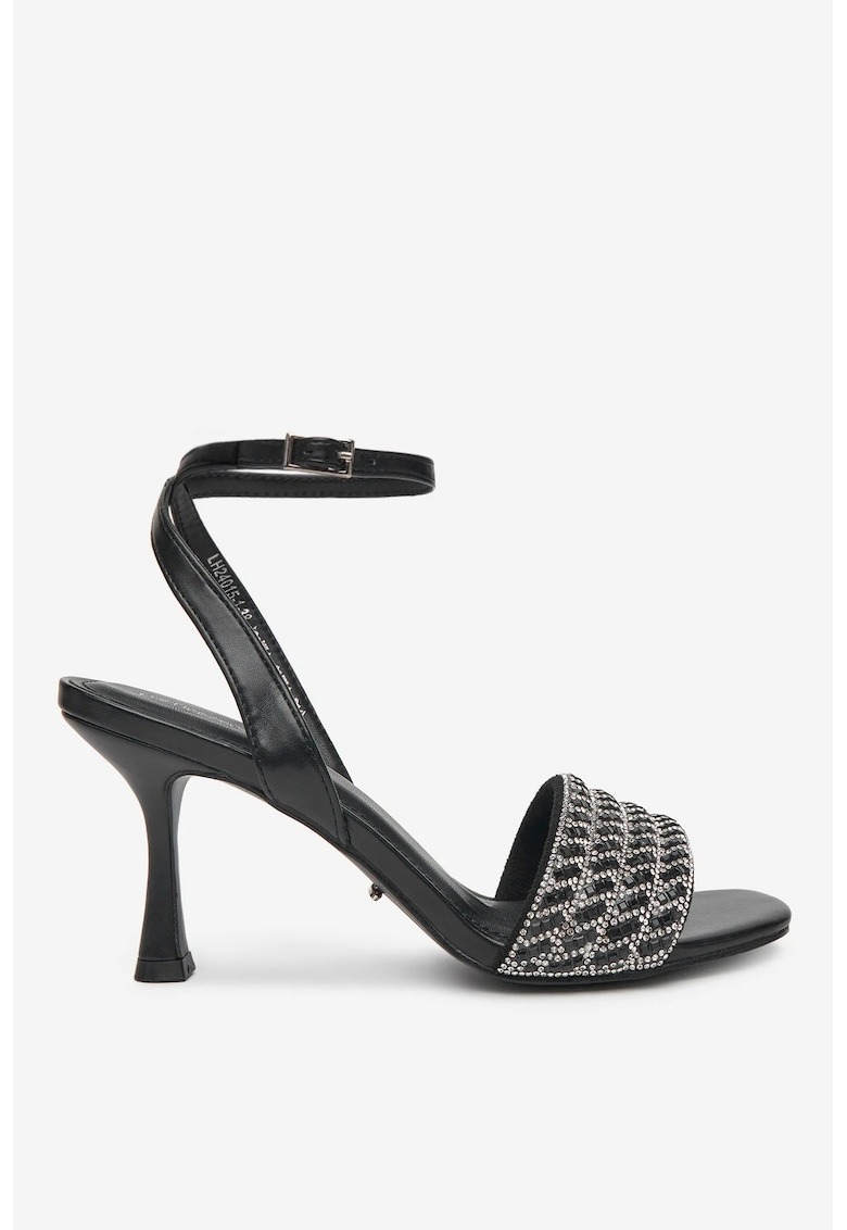 Sandale dama 5903698192185 - Piele ecologica - Negru 1 Sandale dama  5903698192185 - Piele ecologica - Negru
