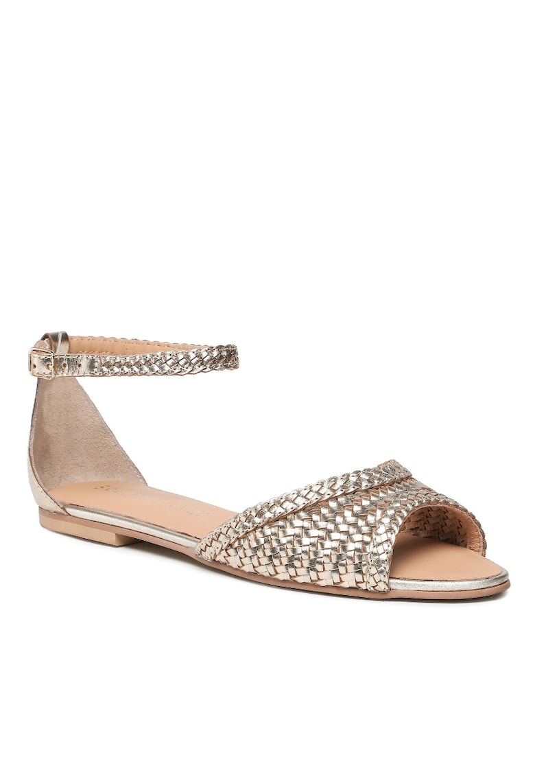 Sandale dama - 5904862661957 - Piele naturala - Auriu 1 Sandale dama - 5904862661957 - Piele naturala - Auriu