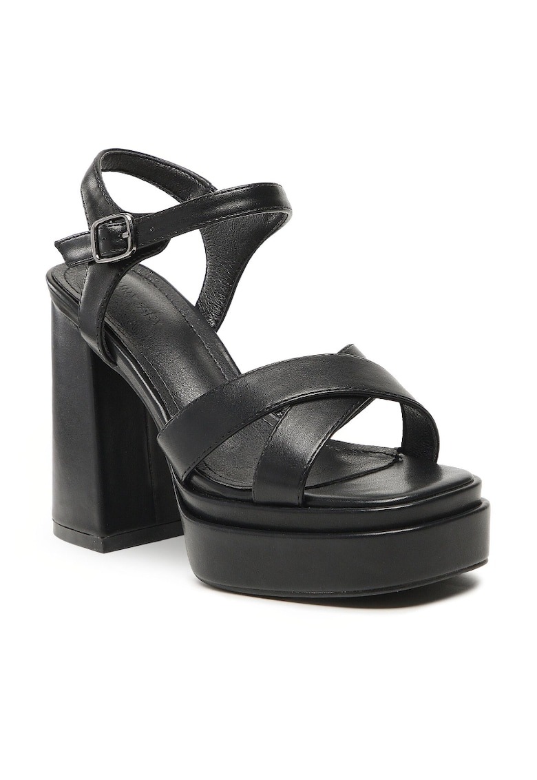 Sandale dama - 5904862691183 - Piele ecologica - Negru 1 Sandale dama - 5904862691183 - Piele ecologica - Negru