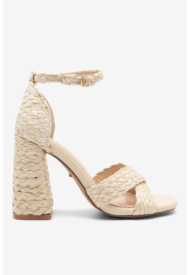 Sandale dama 5904862697383 - Textil - Bej 1 Sandale dama  5904862697383 - Textil - Bej