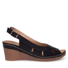 Sandale dama -  590558842686837 - Piele naturala - Negru