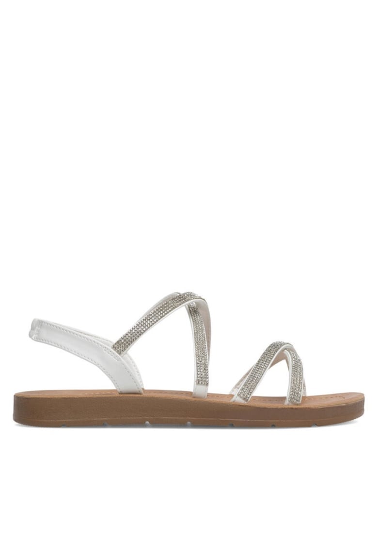 Sandale dama - 590558857417038 - Sintetic - Alb 1 Sandale dama -  590558857417038 - Sintetic - Alb
