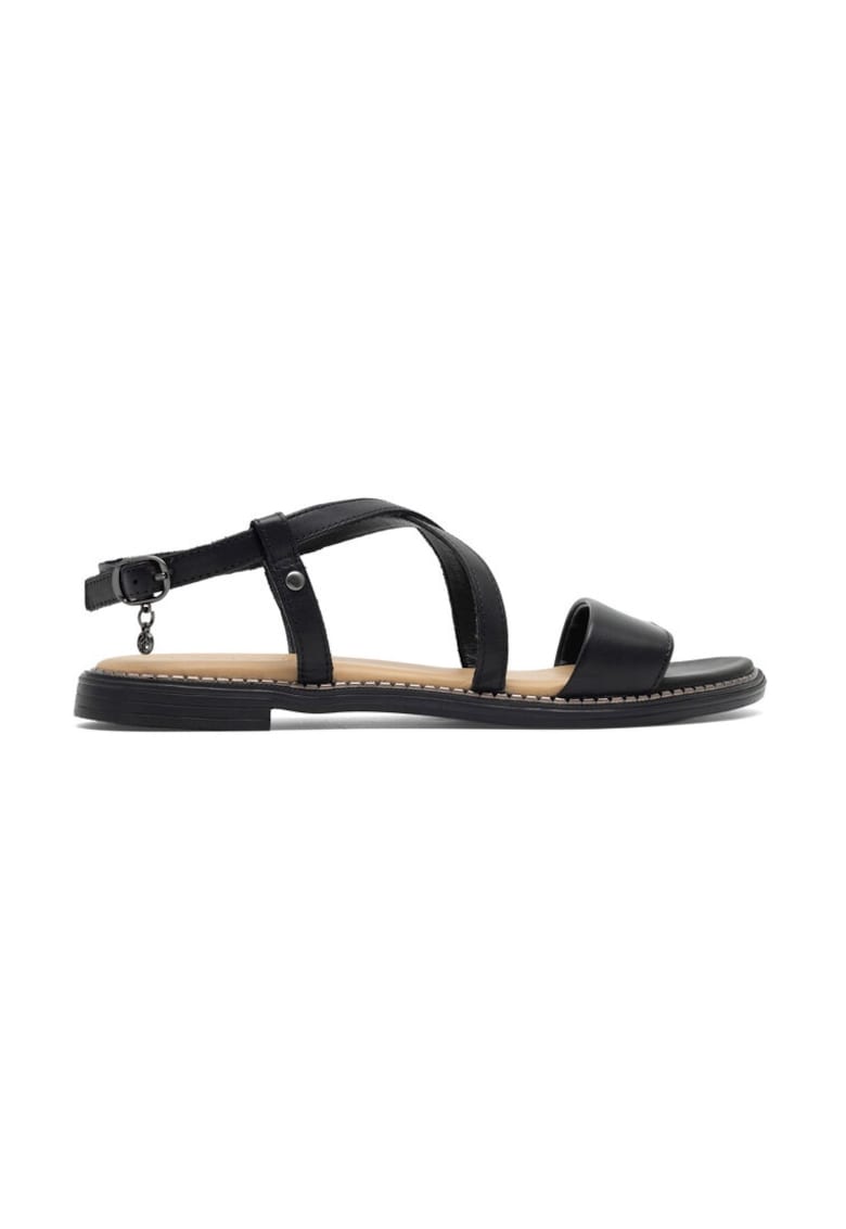 Sandale dama - 590559 - Piele ecologica - Negru 1 Sandale dama -  590559 - Piele ecologica - Negru