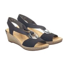 Sandale dama 624H6 00 negru