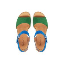 Sandale dama - 64.651.19 -  Piele naturala - 39 EU - Albastru/Verde