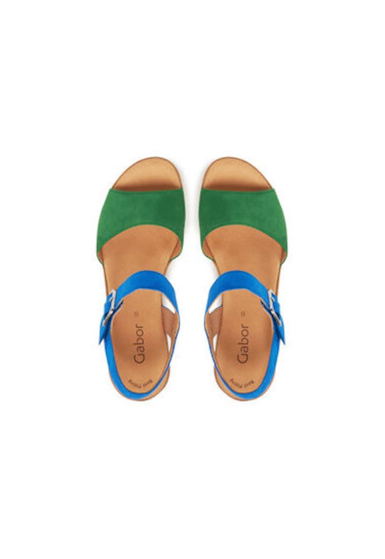 Sandale dama - 64.651.19 - Piele naturala - 39 EU - Albastru/Verde 1 Sandale dama - 64.651.19 -  Piele naturala - 39 EU - Albastru/Verde