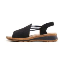 Sandale dama -  722358 - Piele intoarsa - Albastru