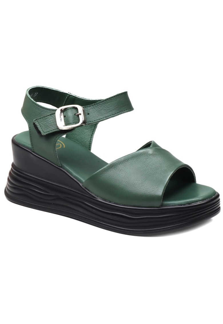 Sandale dama 8701 1 -verde 1 Sandale dama 8701 1 -verde