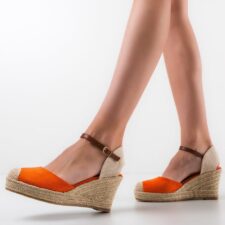 Sandale dama Aaisha Portocalii