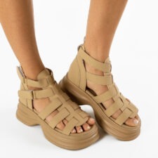 Sandale dama Abide Bej