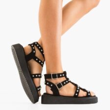 Sandale dama Bergamo Negre