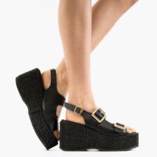 Sandale dama Boreas Negre