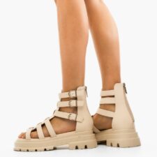 Sandale dama Borhay Bej