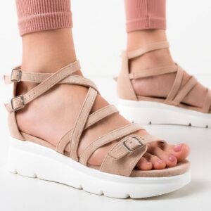 Sandale dama Brandan Bej