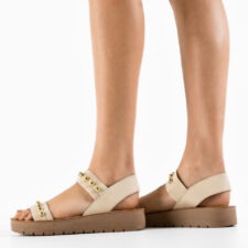 Sandale dama Cary Bej