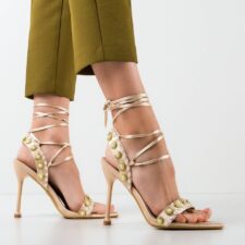 Sandale dama Clyde Aurii