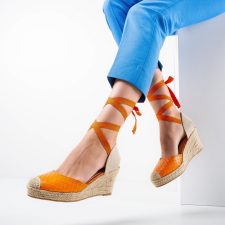 Sandale dama Crane Portocalii