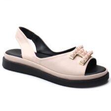 Sandale dama D30 pudra