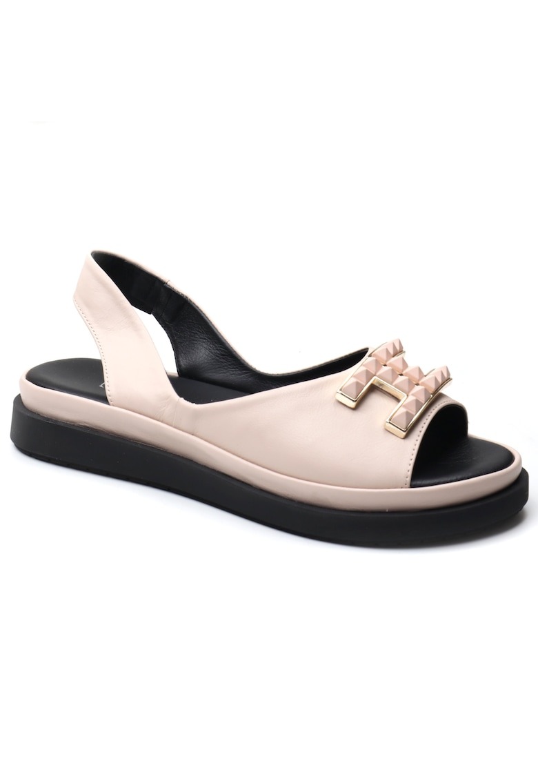 Sandale dama D30 pudra 1 Sandale dama D30 pudra