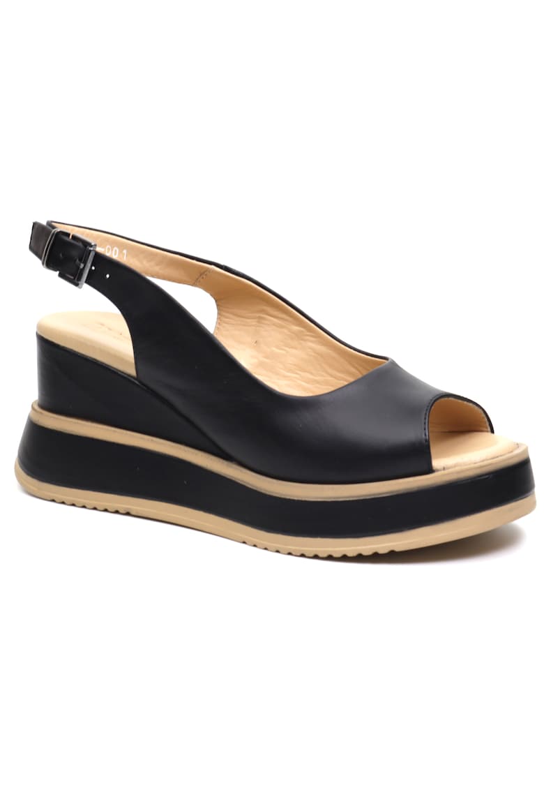 Sandale dama D47 977 negru 1 Sandale dama D47 977 negru