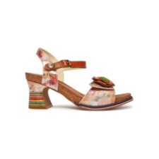 Sandale dama - DECBYO 22 -  Piele naturala - Portocaliu