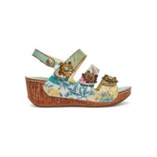 Sandale dama - DINO 32 -  Piele naturala - Multicolor