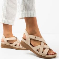 Sandale dama Domna Bej