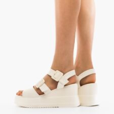 Sandale dama Evans Albe