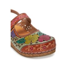 Sandale dama - FACSCINEO 0321 -  Piele naturala - 36 EU - Multicolor