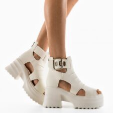 Sandale dama Flay Albe