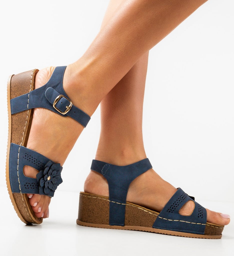 Sandale dama Florentino Albastre 1 Sandale dama Florentino Albastre