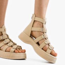 Sandale dama Jajko Bej