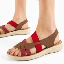 Sandale dama Janna Khaki