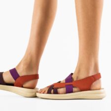 Sandale dama Janna Portocalii