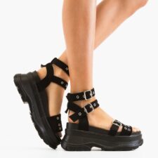 Sandale dama Kamizina Negre