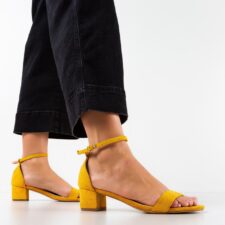 Sandale dama Khushi Galbene