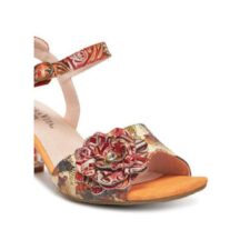 Sandale dama - LUCIEO 25 -  Piele naturala - Portocaliu