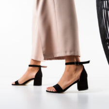 Sandale dama Leopar Negre