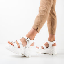 Sandale dama Lowri Albe