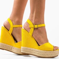 Sandale dama Marija Galbene