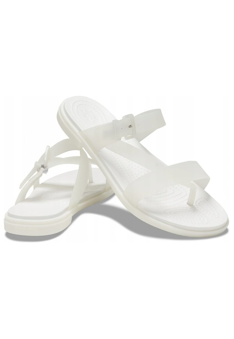 Sandale dama - Material sintetic - Model Tulum Toe - Catarama - Alb 1 Sandale dama - Material sintetic - Model Tulum Toe - Catarama - Alb