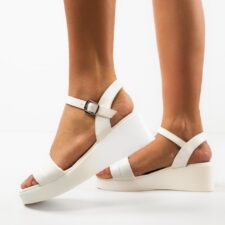 Sandale dama Meeko Albe