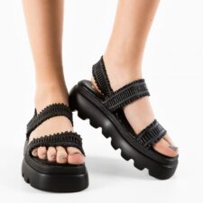 Sandale dama Minnie Negre